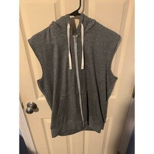 H&M DIVIDED Sleeveless Hoodie Grey Size Large